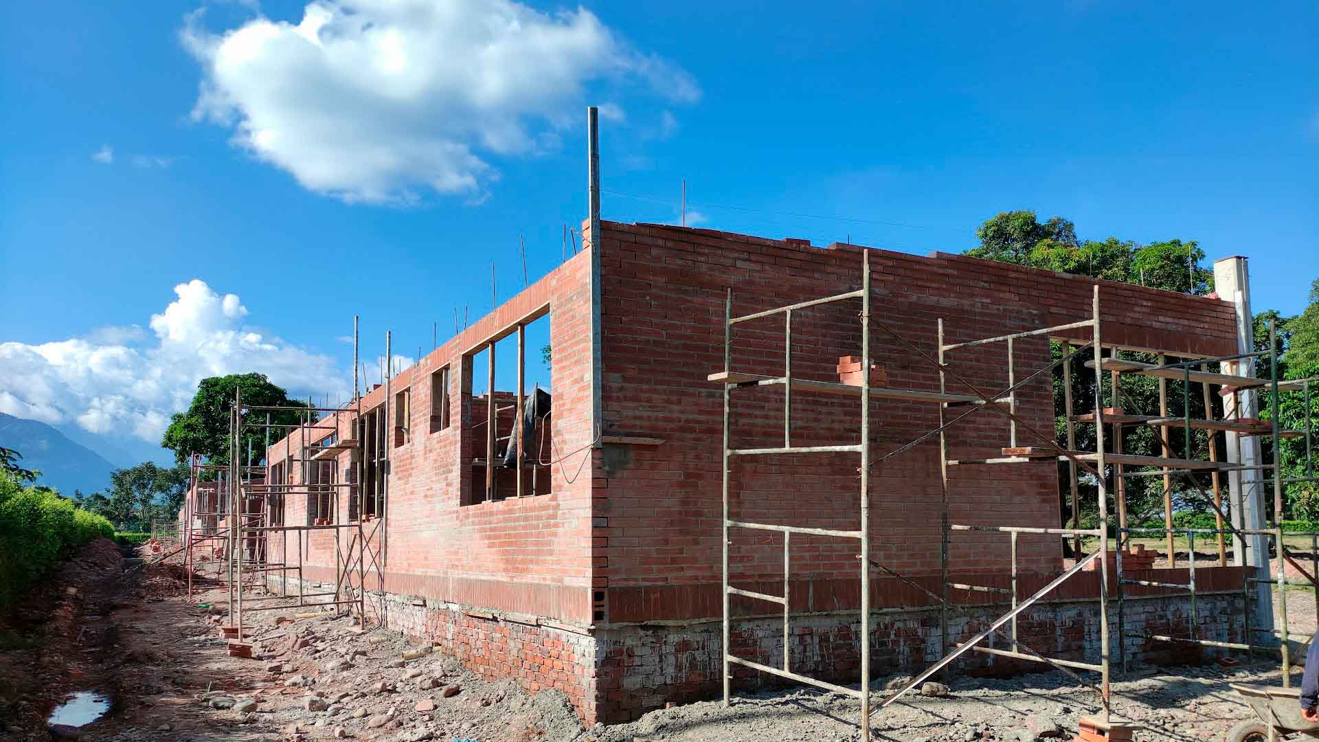 Proceso constructivo de cabañas en mampostería.